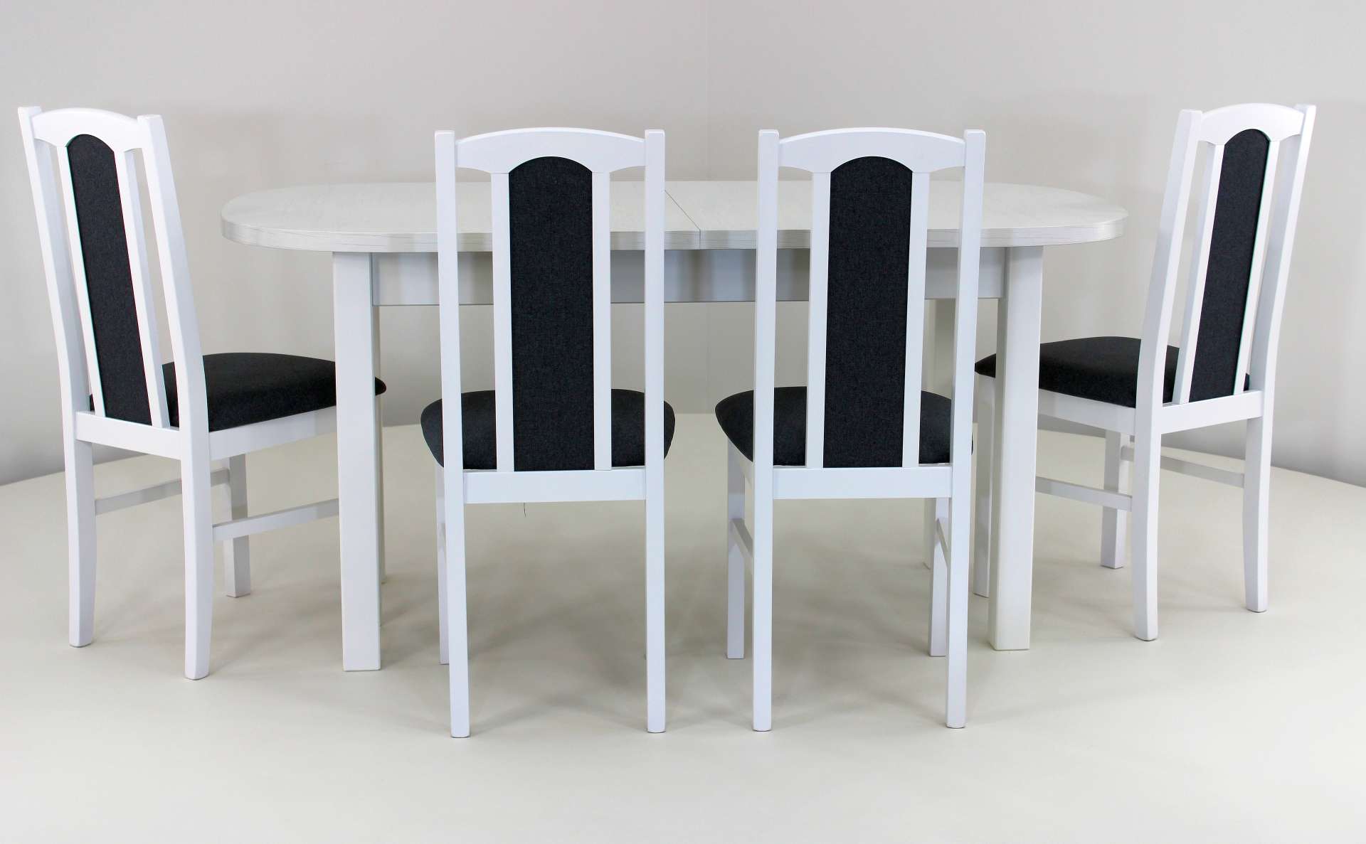 STÓŁ DO JADALNI WENUS 1 + 4 BUKOWE KRZESŁA Długość stołu 160 cm