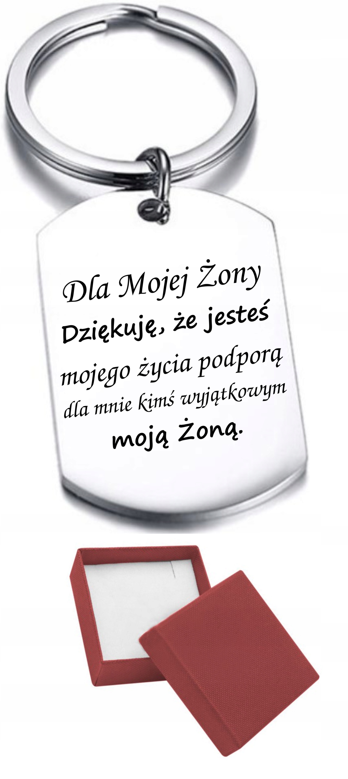 

Breloczek dla Żony Z Grawerem wzory