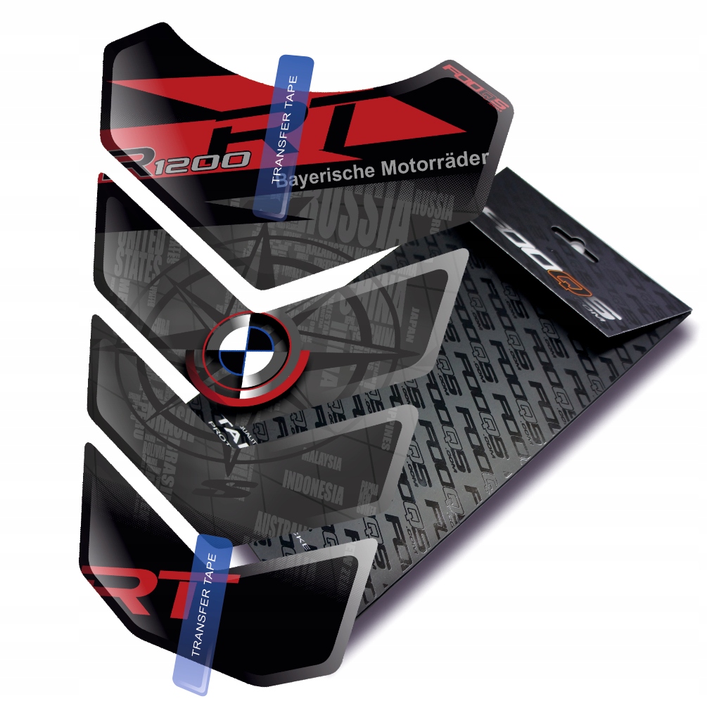 Tank-pad od firmy Fooqs pro Bmw R-1200-RT Červený