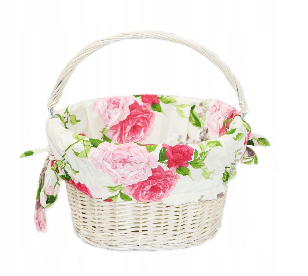 

Kosz Rowerowy Wiklinowy Z Wyściółką Różne Wzory!