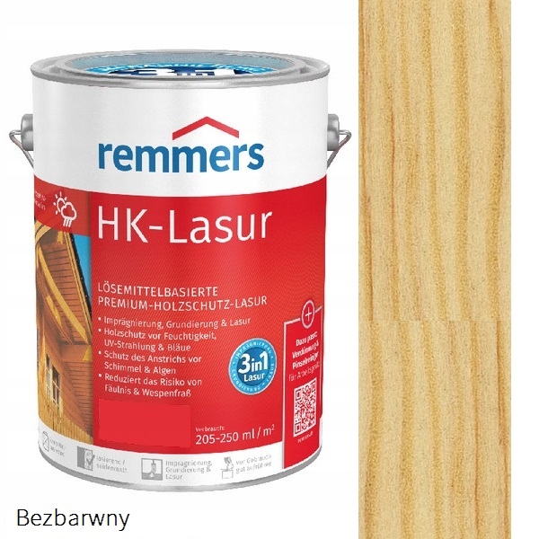 

HK-Lasur Lazura Premium Remmers 5L Bezbarwny