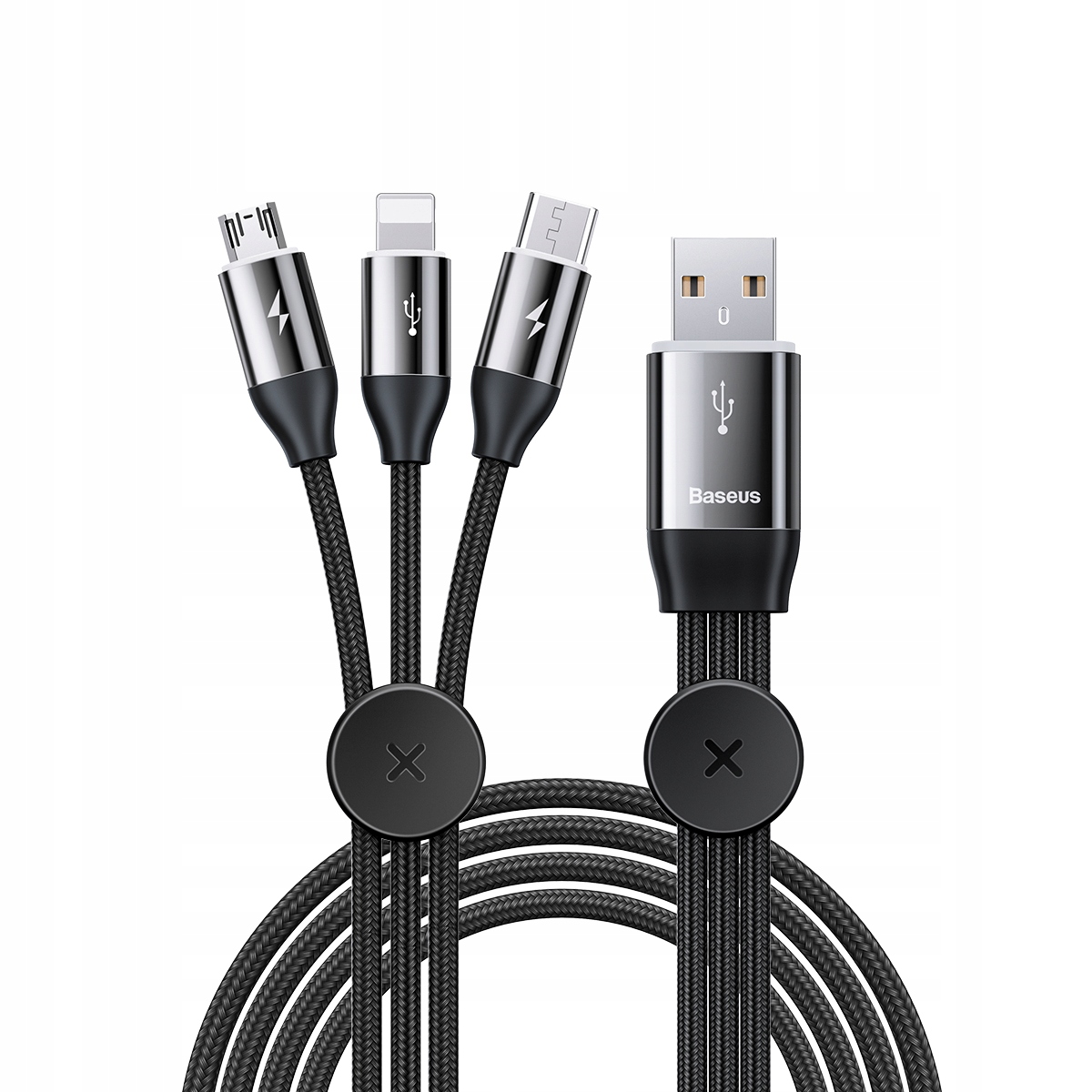 

Baseus kabel 3w1 Usb - micro Usb / Lightning / Usb