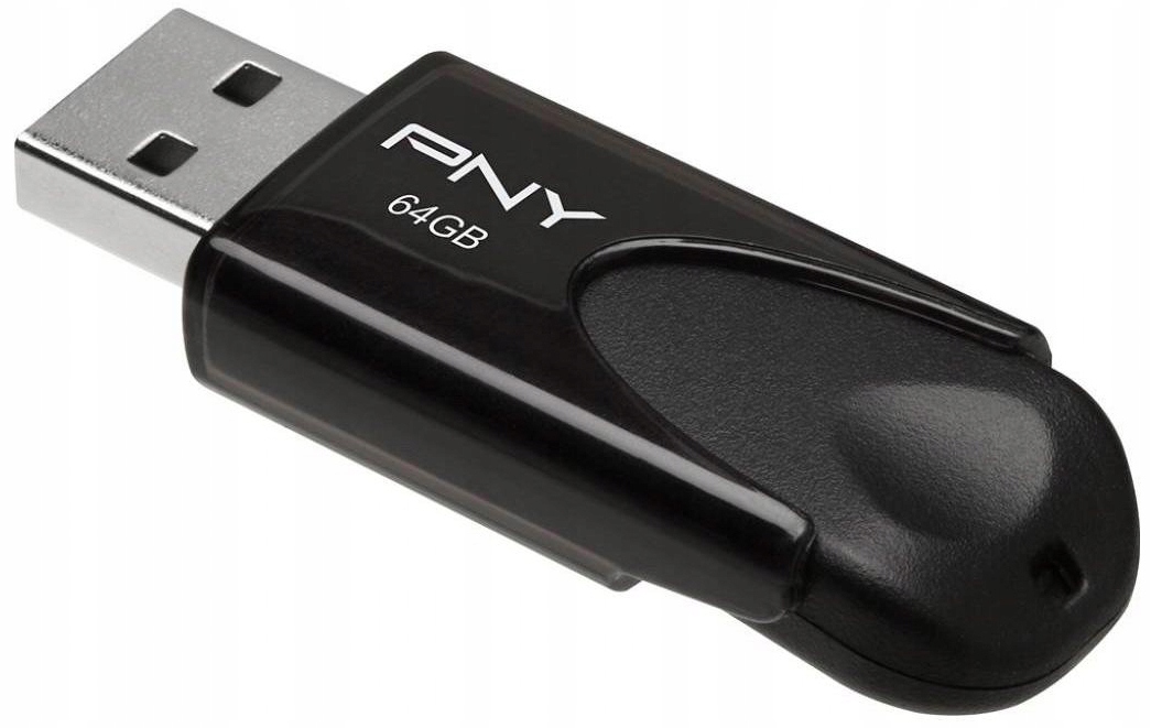 

Pen-drive 64GB Pny Attache klasyczny wysuwany Blk