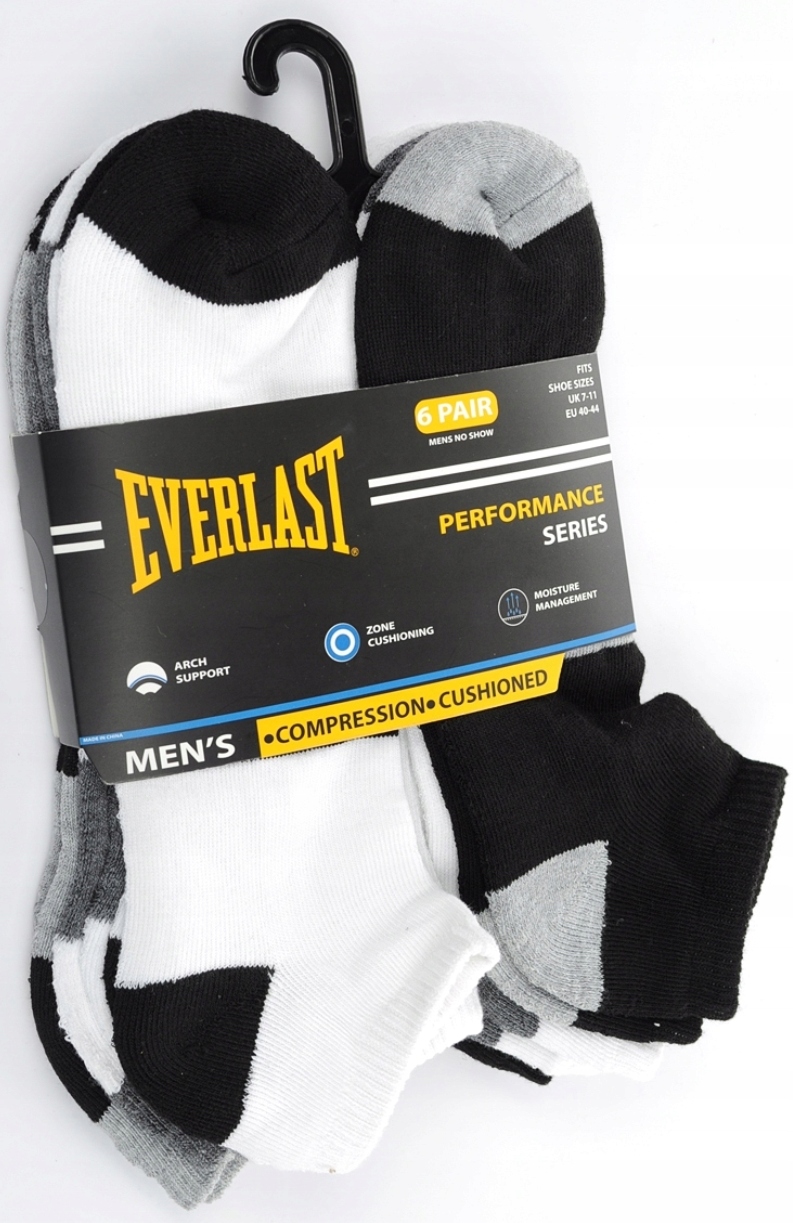 

Everlast stopki skarpety 6 par męskie 40-44