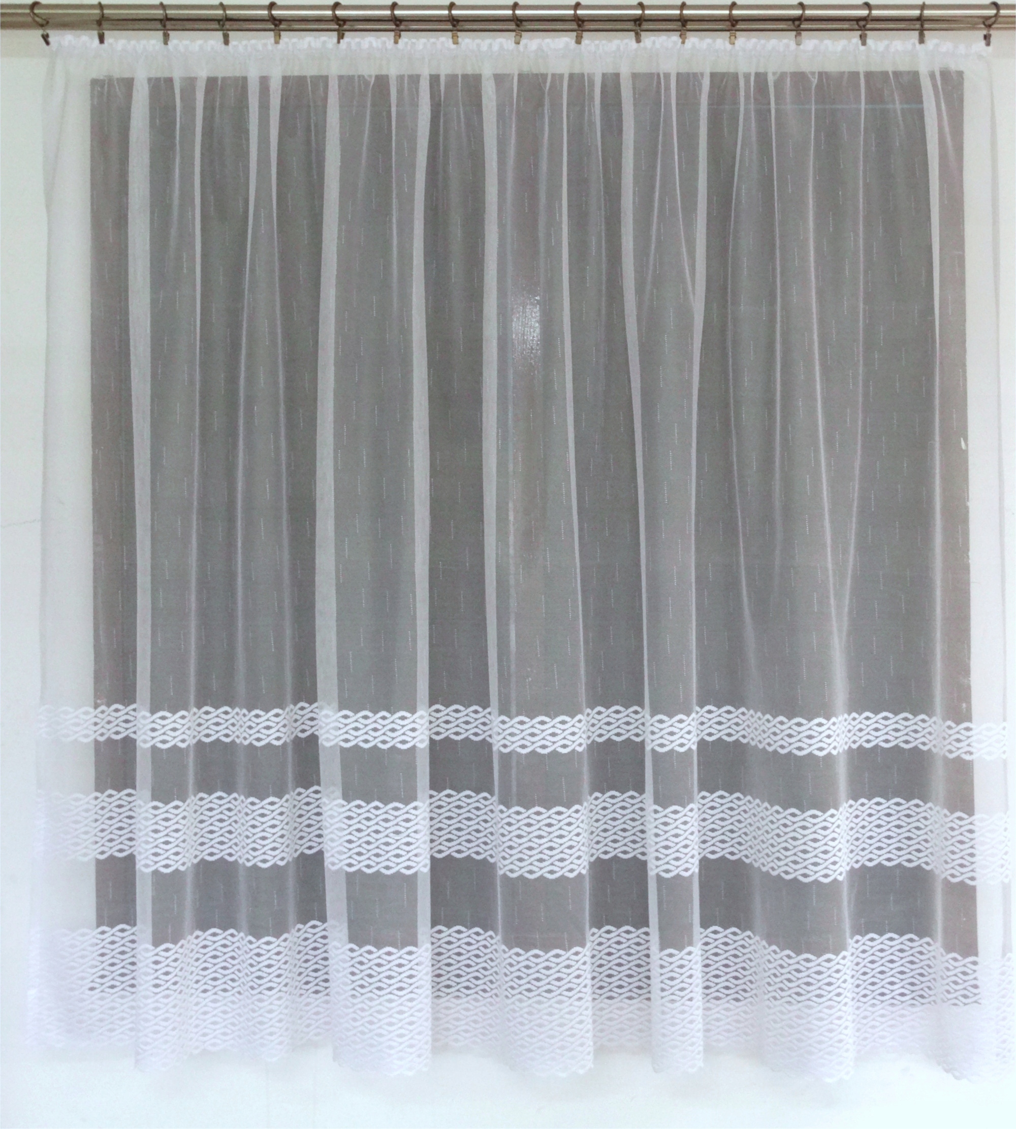 Mg Záclona žakár 618/184 350X160 cm Hotová S Páskou M