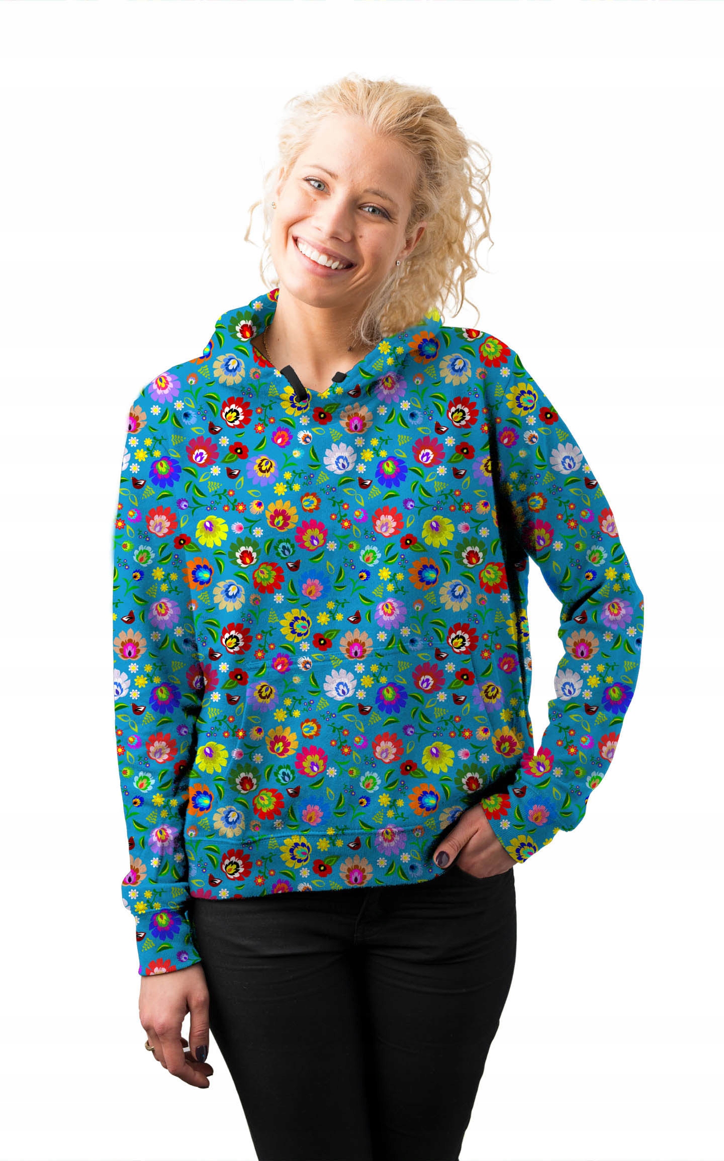 

Bluza Damska Print L Folklor Łowicki Modna Stylowa