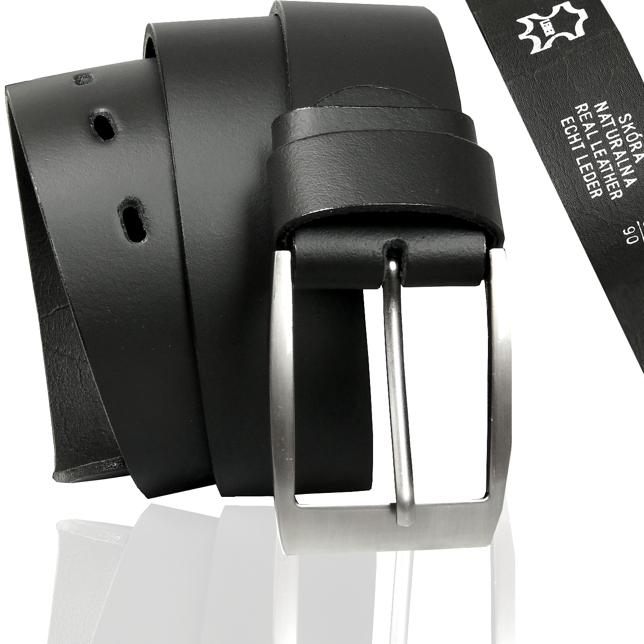 

Polski Skórzany Pasek Męski Szeroki do Jeansów 85