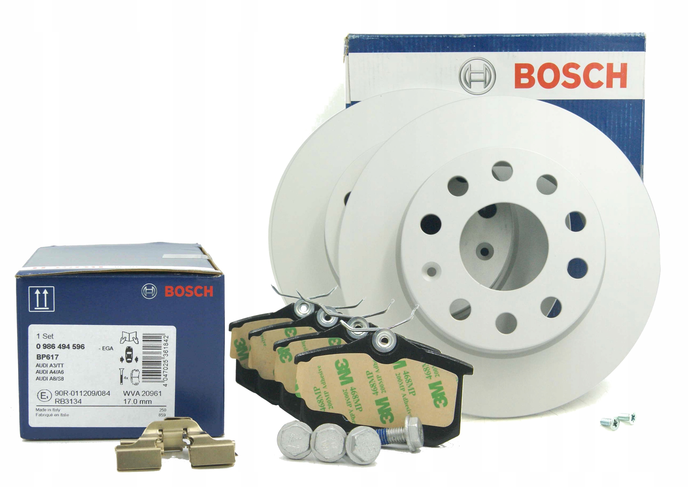 

Bosch Tarcze+klocki Tył Do Audi A3 8P Seat Leon II
