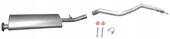 TŁUMIK ŚRODKOWY RURA JEEP GRAND CHEROKEE 3.7 05-10