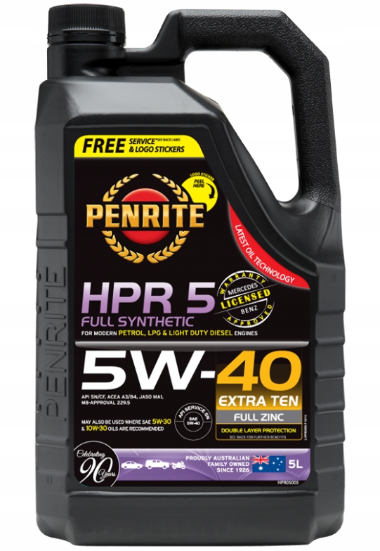 PENRITE HPR 5 FULL SYNTH 5W40 6L DYSTRYBUTOR GDAŃS