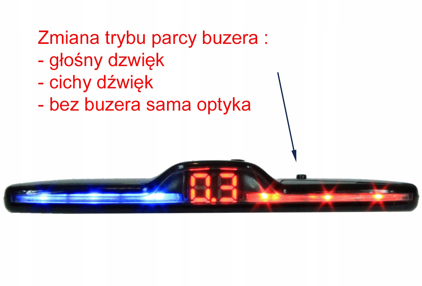 CZUJNIKI PARKOWANIA COFANIA PRZOD I TYL LED LCD 8C Additional kit components control panel wiring drill
