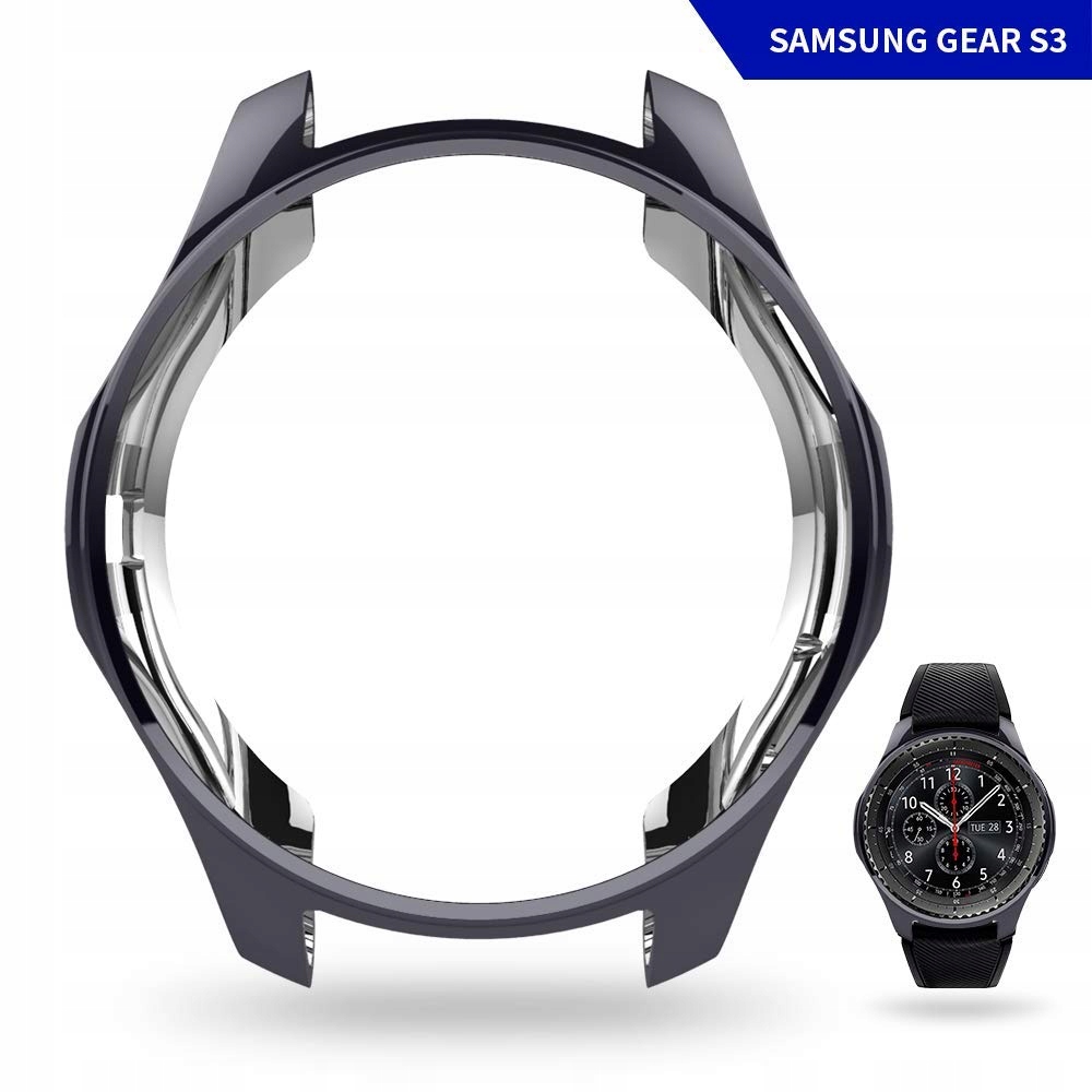 SZARE BŁYSZCZĄCE ETUI do SAMSUNG GEAR S3 FRONTIER Marka Inna