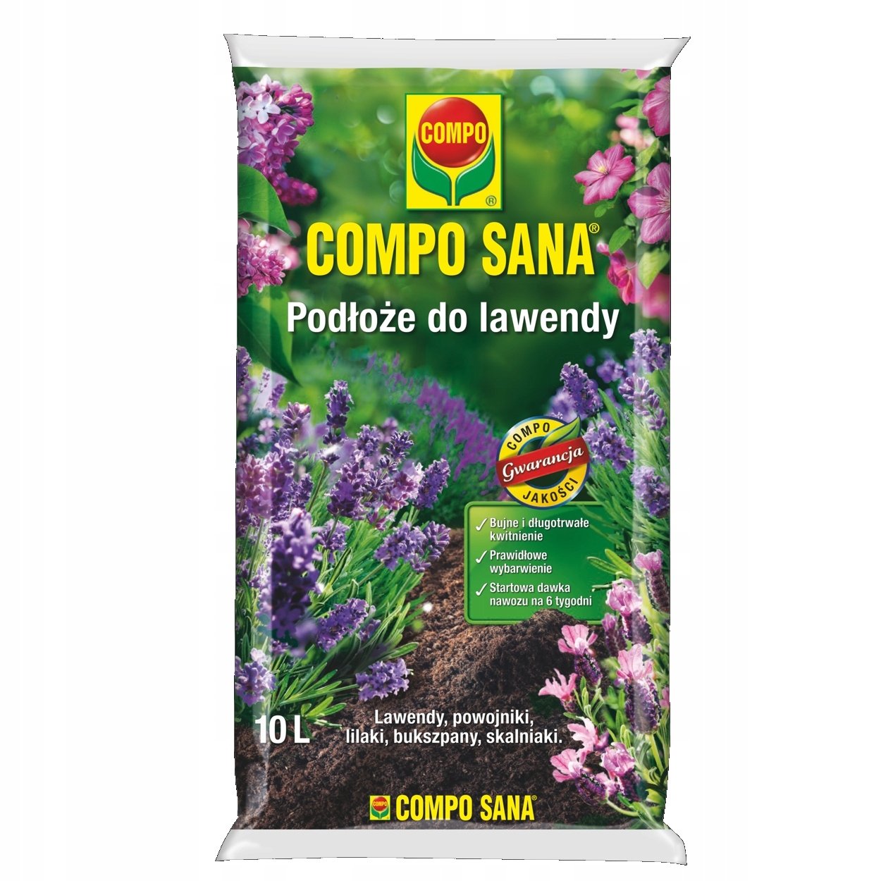 COMPO PODŁOŻE ZIEMIA DO LAWENDY POWOJNIKÓW CLEMATISÓW BUKSZPANÓW LILII