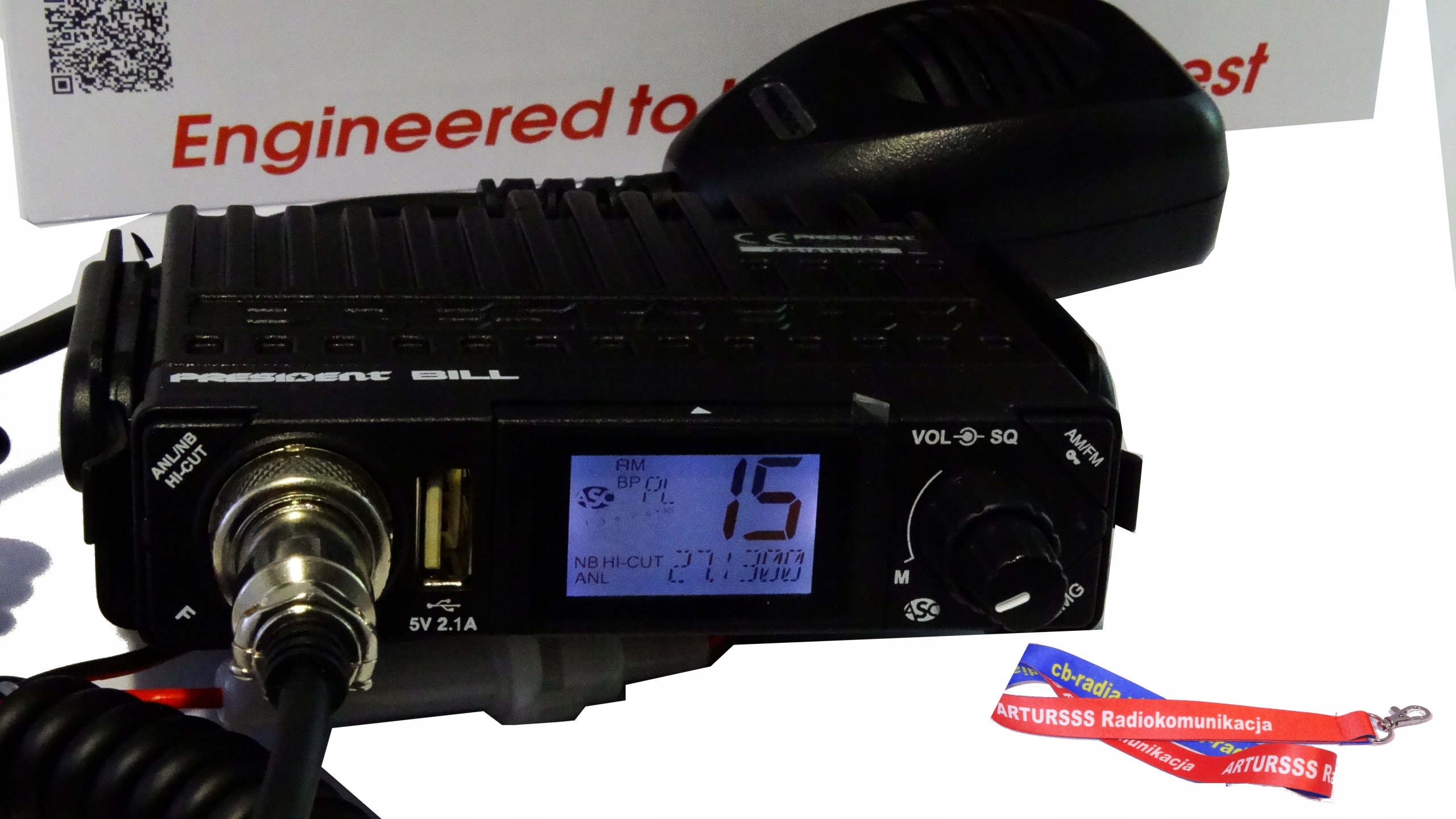 CBradio President Bill AM FM antena Virginia UP Producent code 3435991127141