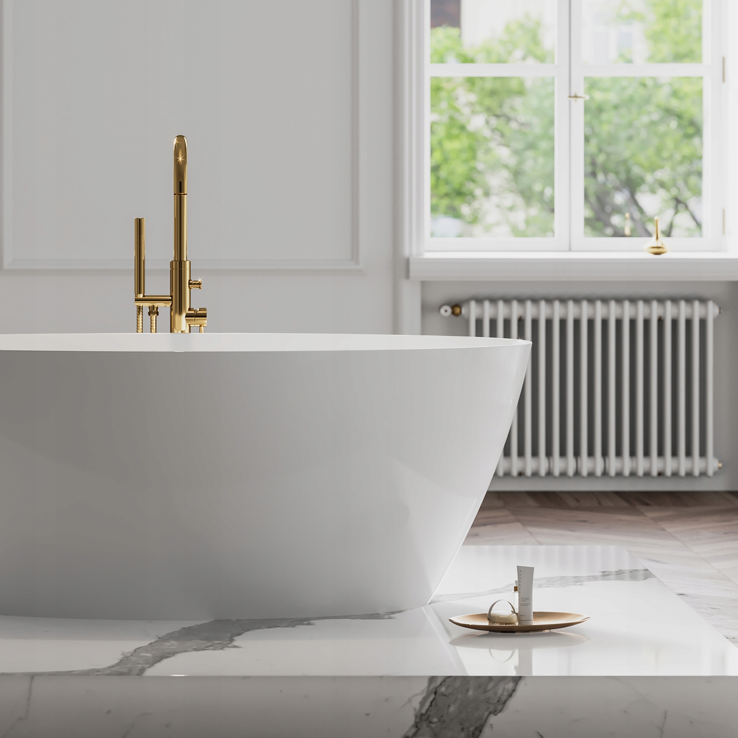 BATERIA WANNOWA WOLNOSTOJĄCA ZŁOTA OMNIRES Y1233GL Kolor złoty