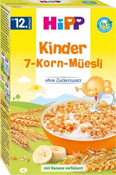 HIPP BIO ZDROWE MUSLI DO MLEKA 7 ZBÓŻ 200g