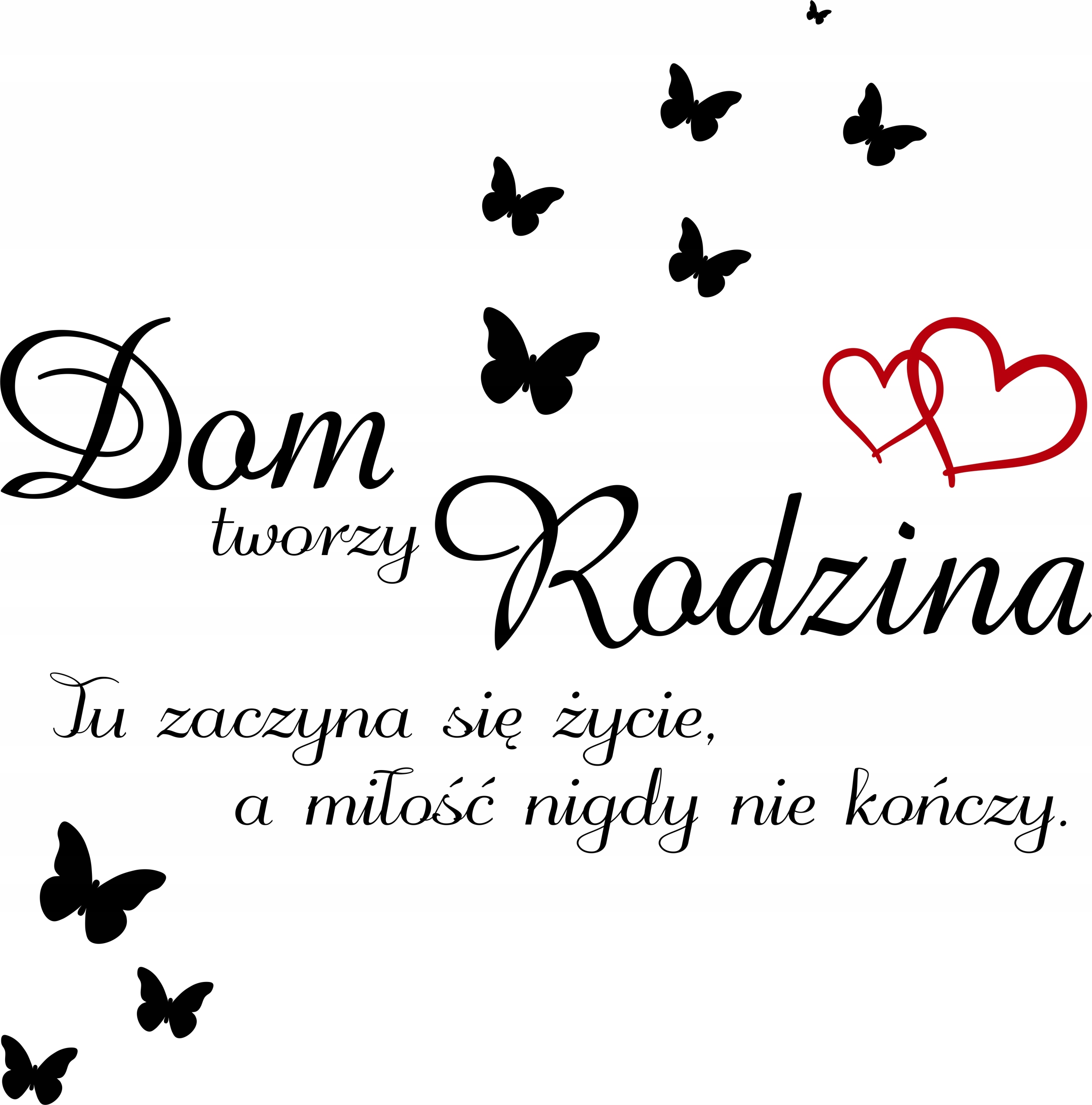 

Naklejki ścienne ścienna Cytat Dom Rodzina napisy