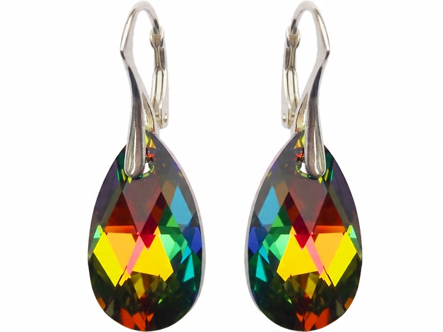 

Kolczyki Swarovski Migdał 22mm Vitrail Medium