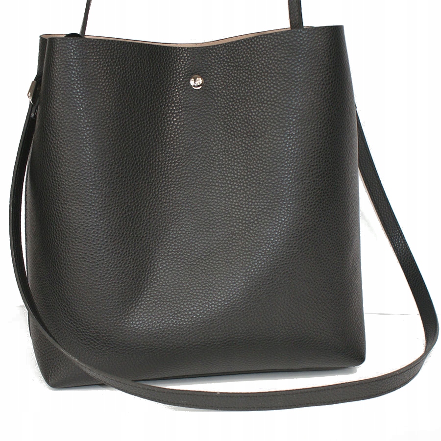 

Skórzana Torebka Duża Modna Włoska Skóra Shopper O