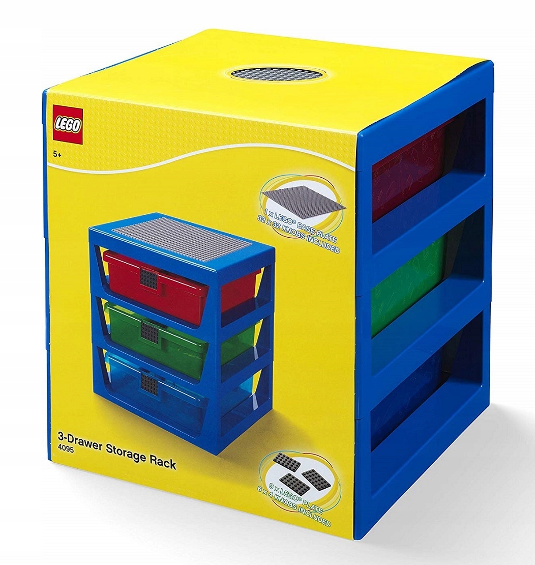 Система хранения 3 Drawer Rack красный LEGO