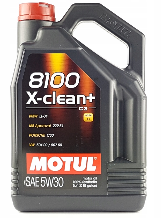 

Motul 8100 X-clean+ 5W30 Sm/cf C3 5L