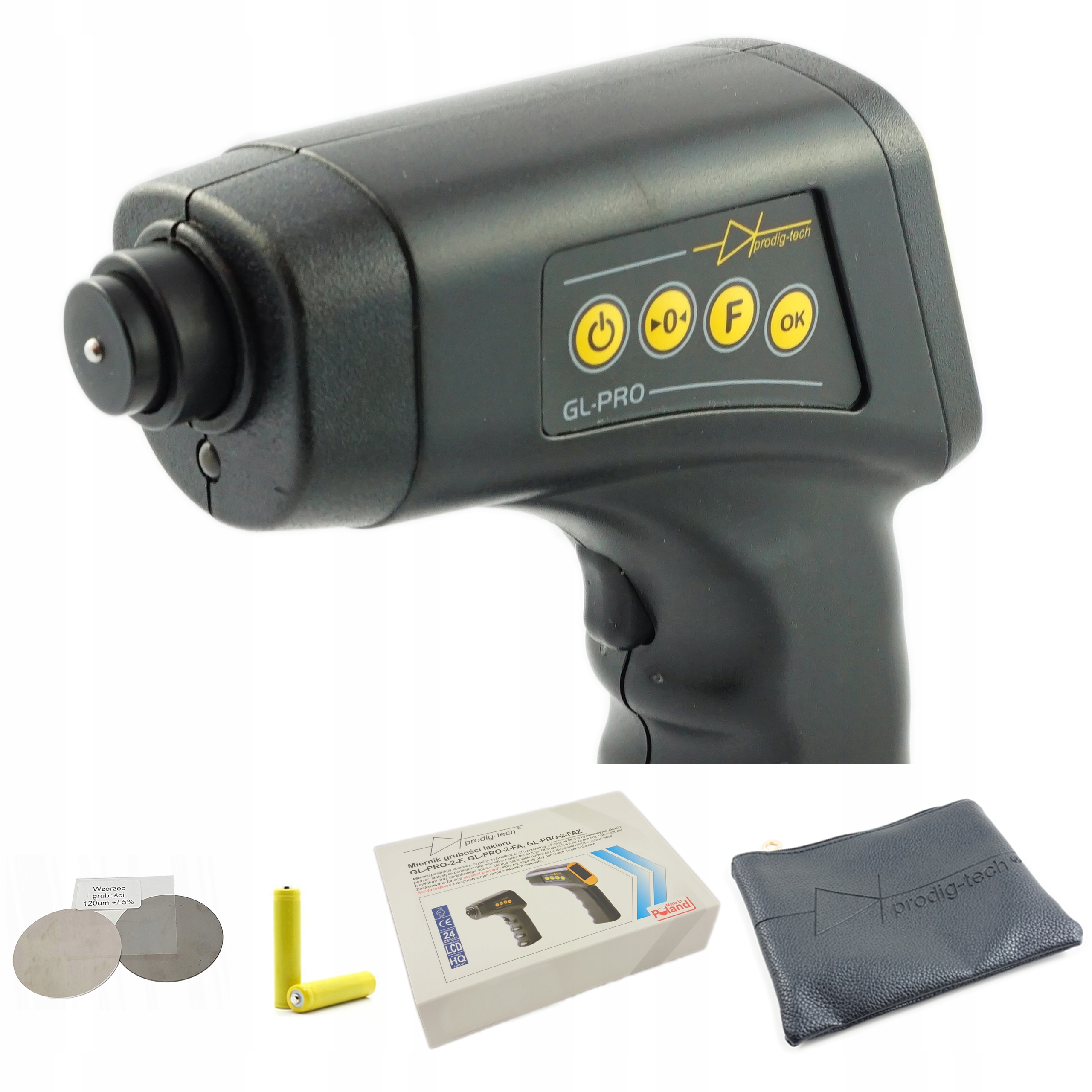 MIERNIK GRUBOŚCI LAKIERU CZUJNIK TESTER GL-PRO-2-FAZ GL-PRO-2FAZ ProdigTech