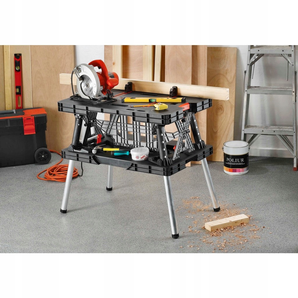 SKŁADANY STÓŁ ROBOCZY WARSZTATOWY Work Table KETER Szerokość produktu 85 cm