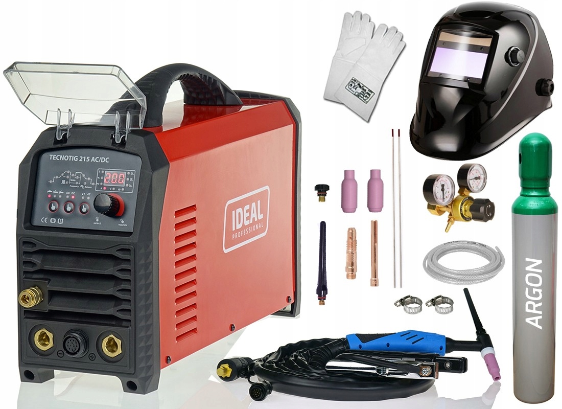 

Spawarka Ideal Tecno Tig 215 Ac DC Puls Mma Zestaw
