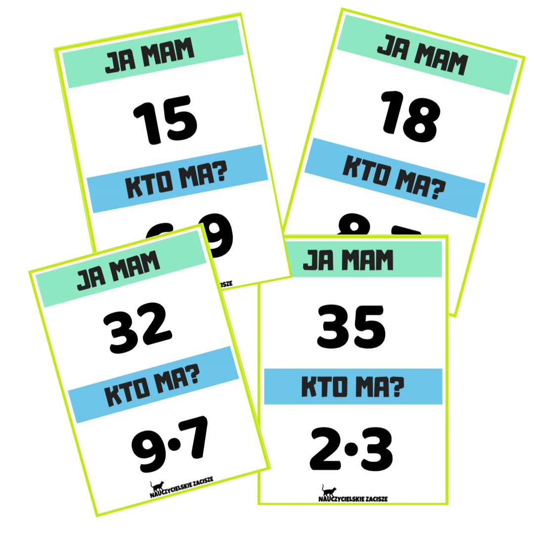 

Ja Mam, Kto Ma Tabliczka Mnożenia -gra edukacyjna