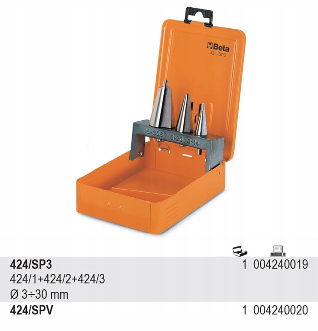 ZESTAW WIERTEŁ STOŻKOWYCH HSS 3 SZT BETA 424/SP3 Marka Beta