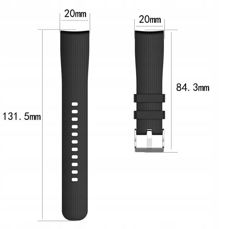 PASEK SILIKONOWY FIOLETOWY DO XIAOMI AMAZFIT BIP Materiał paska guma