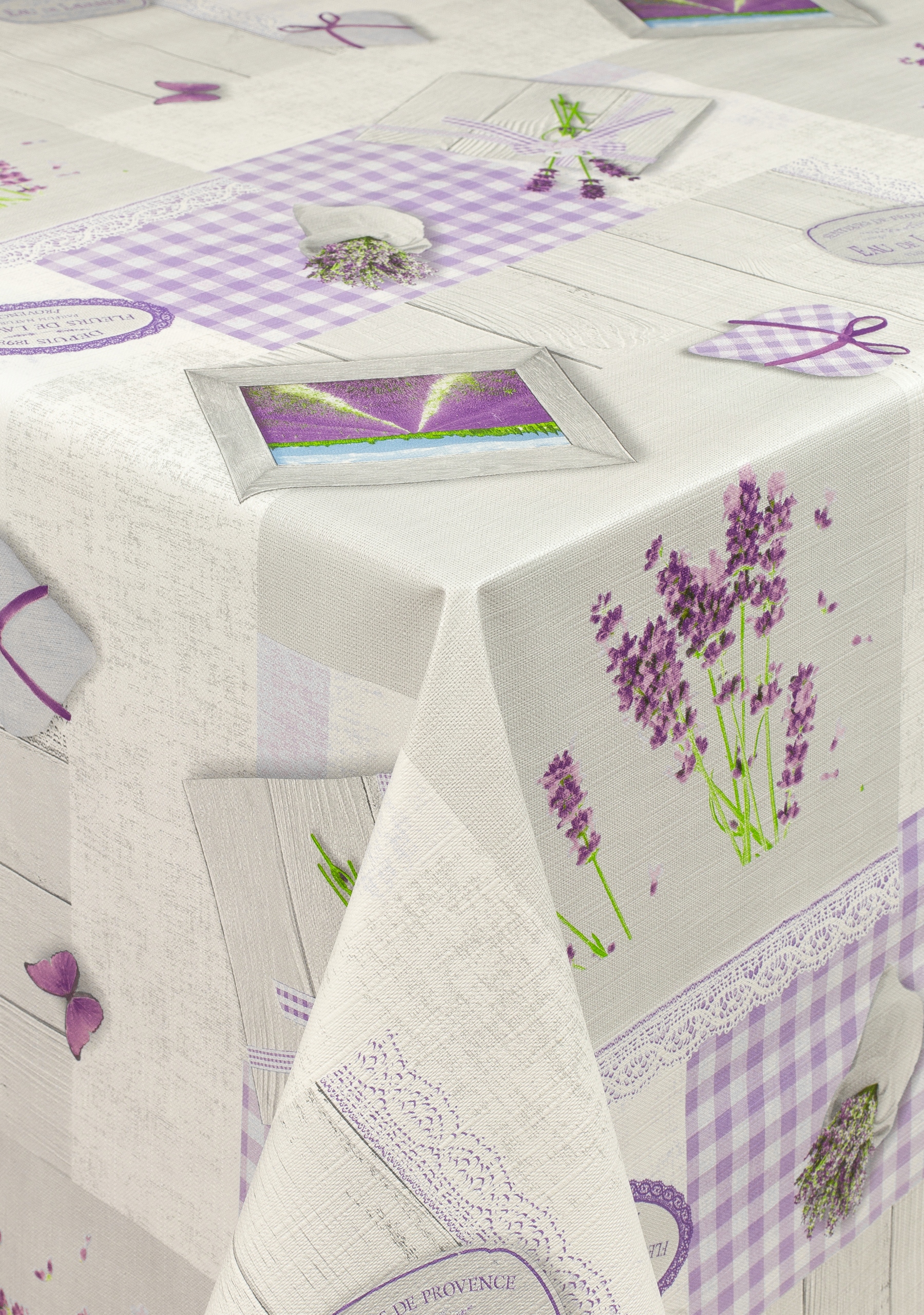 OBRUS CERATA GRUBA , NA METRY WYMIAR LAWENDA