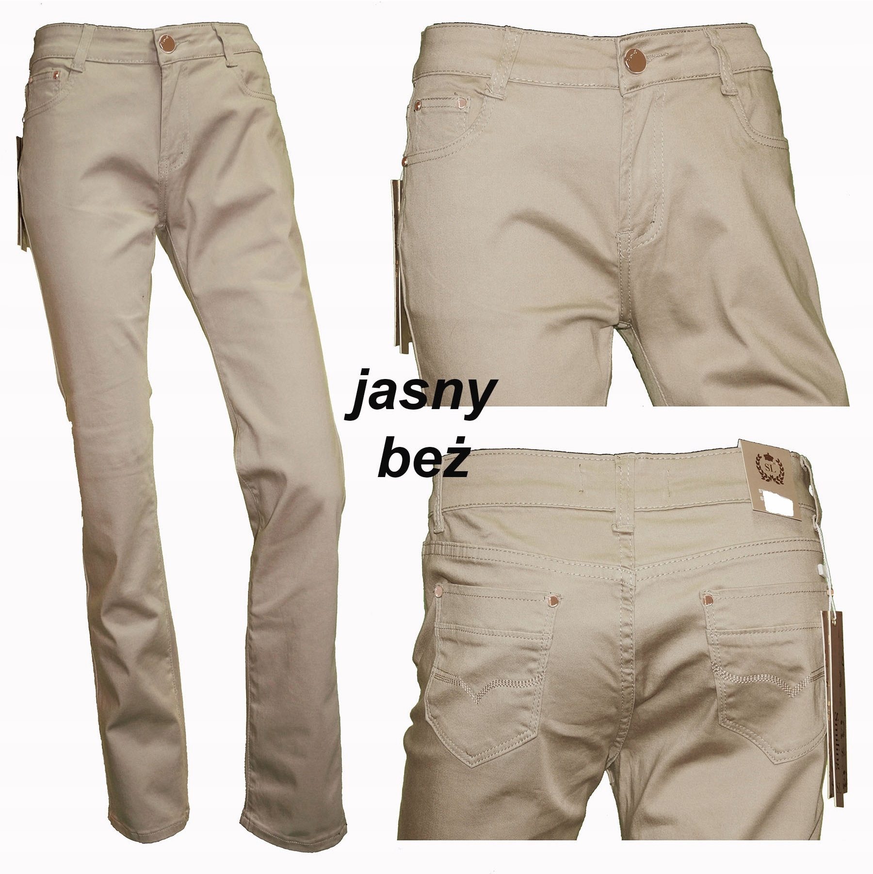 

Jeansy spodnie bawełna z elastanem proste 48 4xL