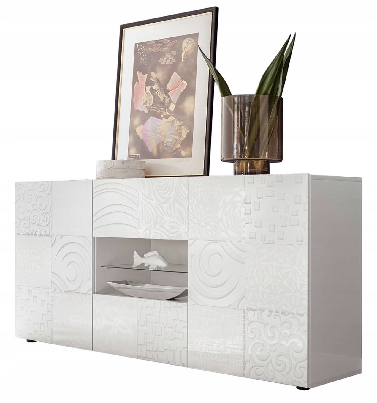 

Komoda włoska lakier biały połysk Vernis