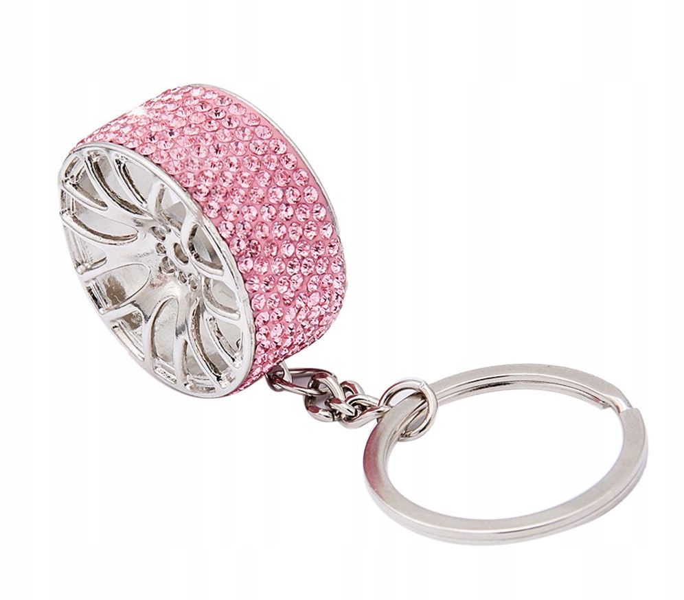 

Brelok do kluczy felga 3SDM różowe