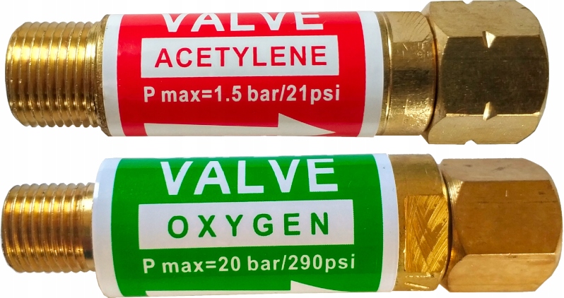 

Bezpiecznik przypalnikowy 1/4 Tlen Acetylen 3/8