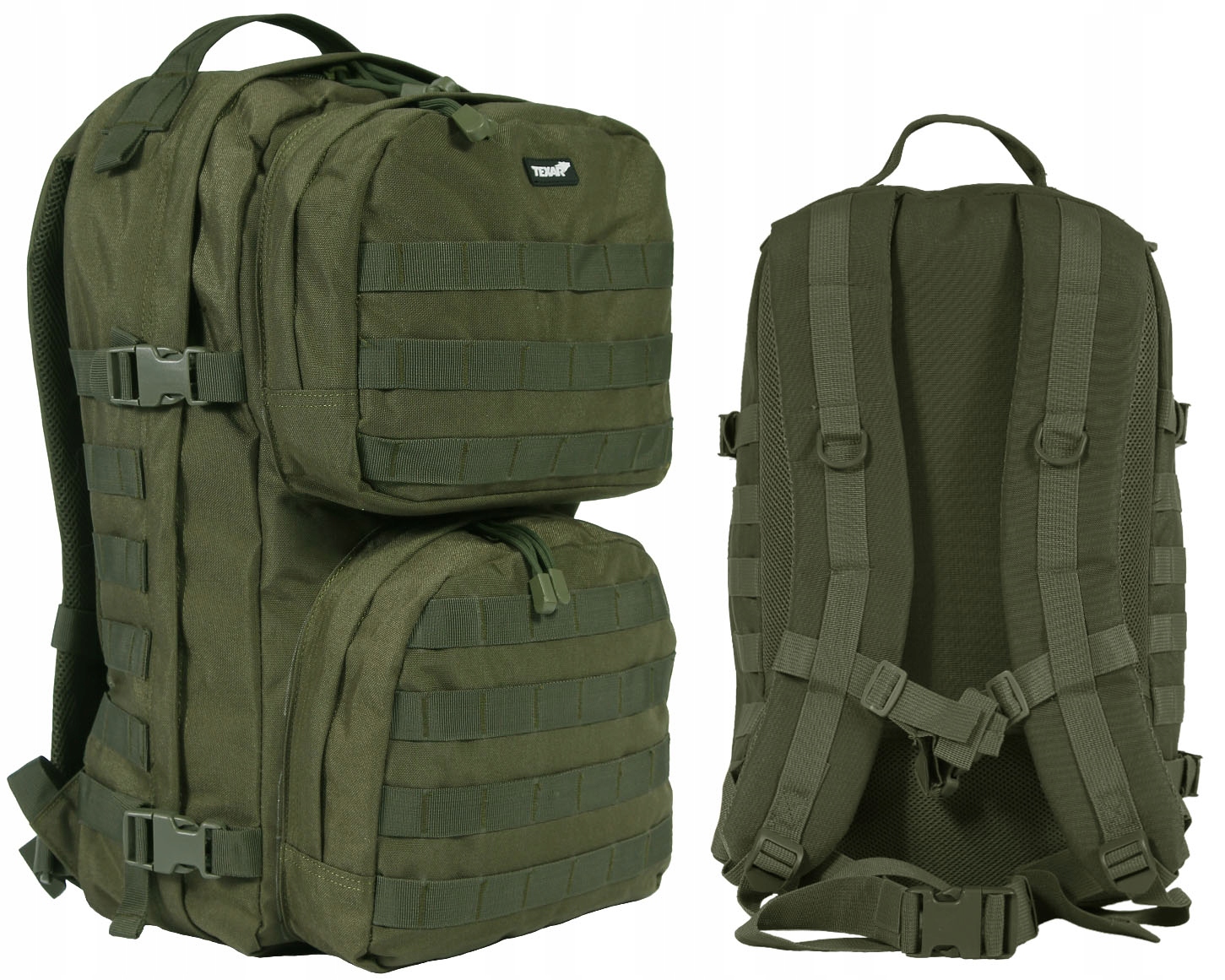 Texar Plecak wojskowy Scout 20-40 l zielony Edc Survival Kemping Obóz