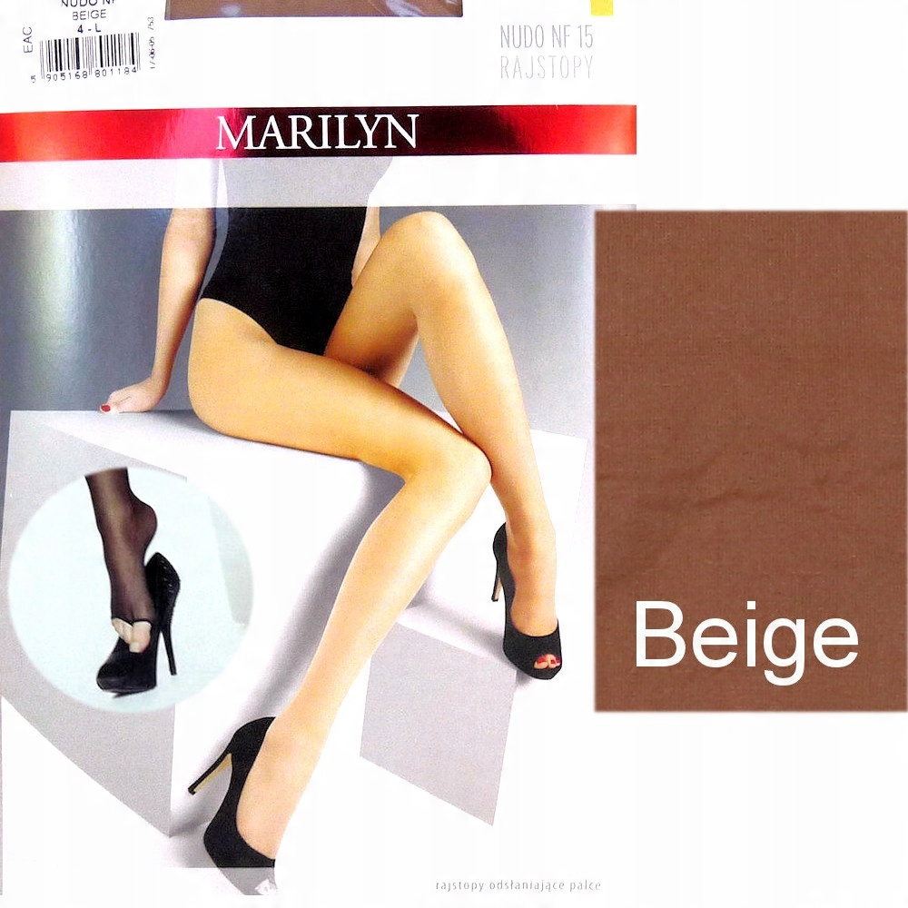 

Marilyn Nudo Nf 15 R4 modne rajstopy beige bez pal