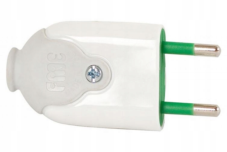 

Wtyczka płaska biała