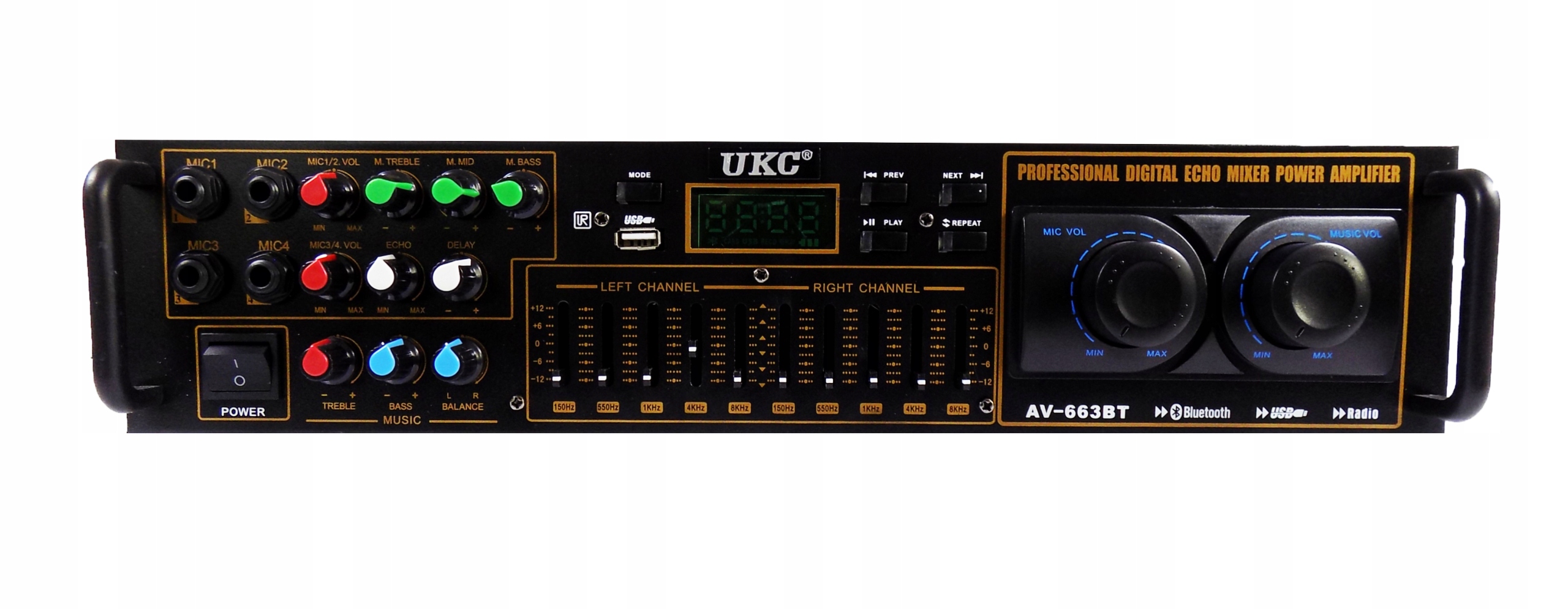 SOLIDNY WZMACNIACZ AMPLITUNER BLUETOOTH EQUALIZER 4K Kod producenta Allony