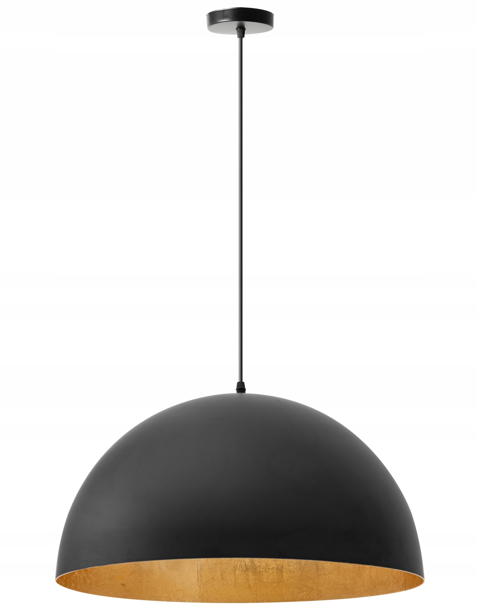 Závěsné Stropní Svítidlo Kovová mísa 50 cm APP379-1CP Černá