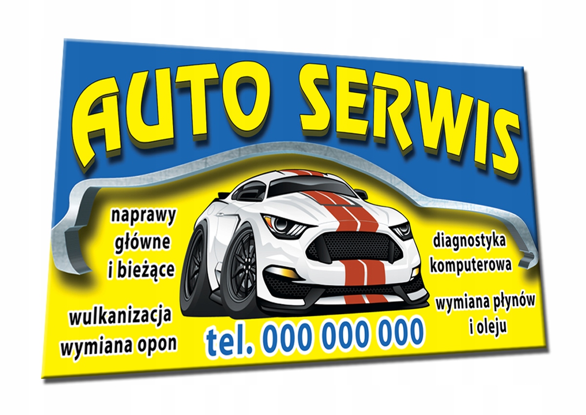 BANER REKLAMOWY AUTO SERWIS MECHANIKA POJAZDOWA Marka Czarmax