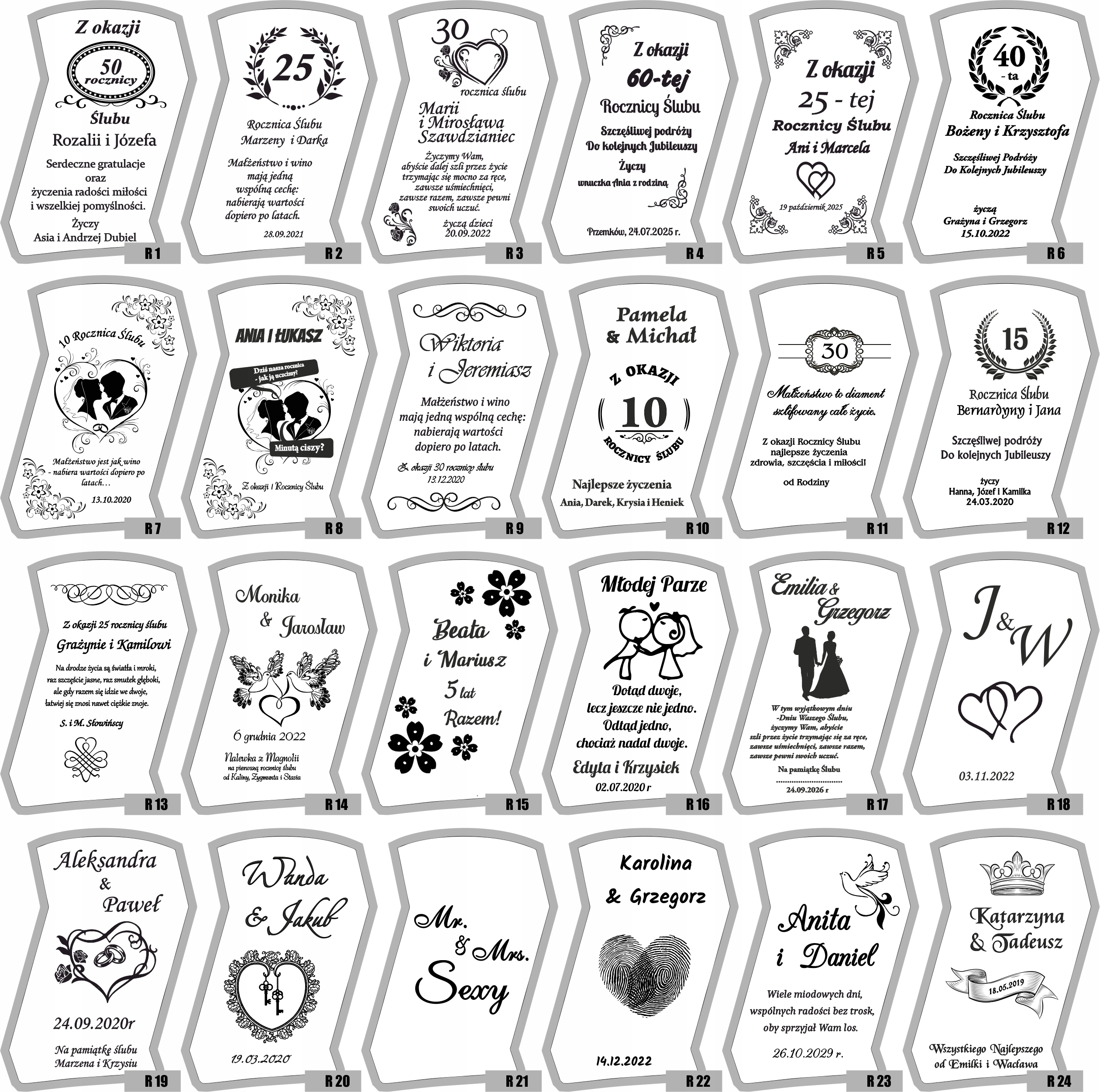 Zestaw do Whisky Karafka sześć szklanek z GRAWEREM Marka inna