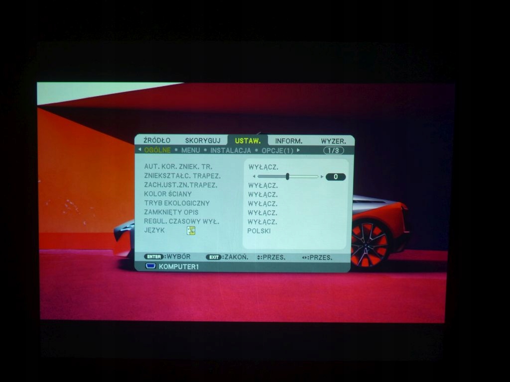 PROJEKTOR RZUTNIK NEC M230X HDMI XBOX PS4 TV KINO Żywotność lampy w trybie ekonomicznym 6000 h