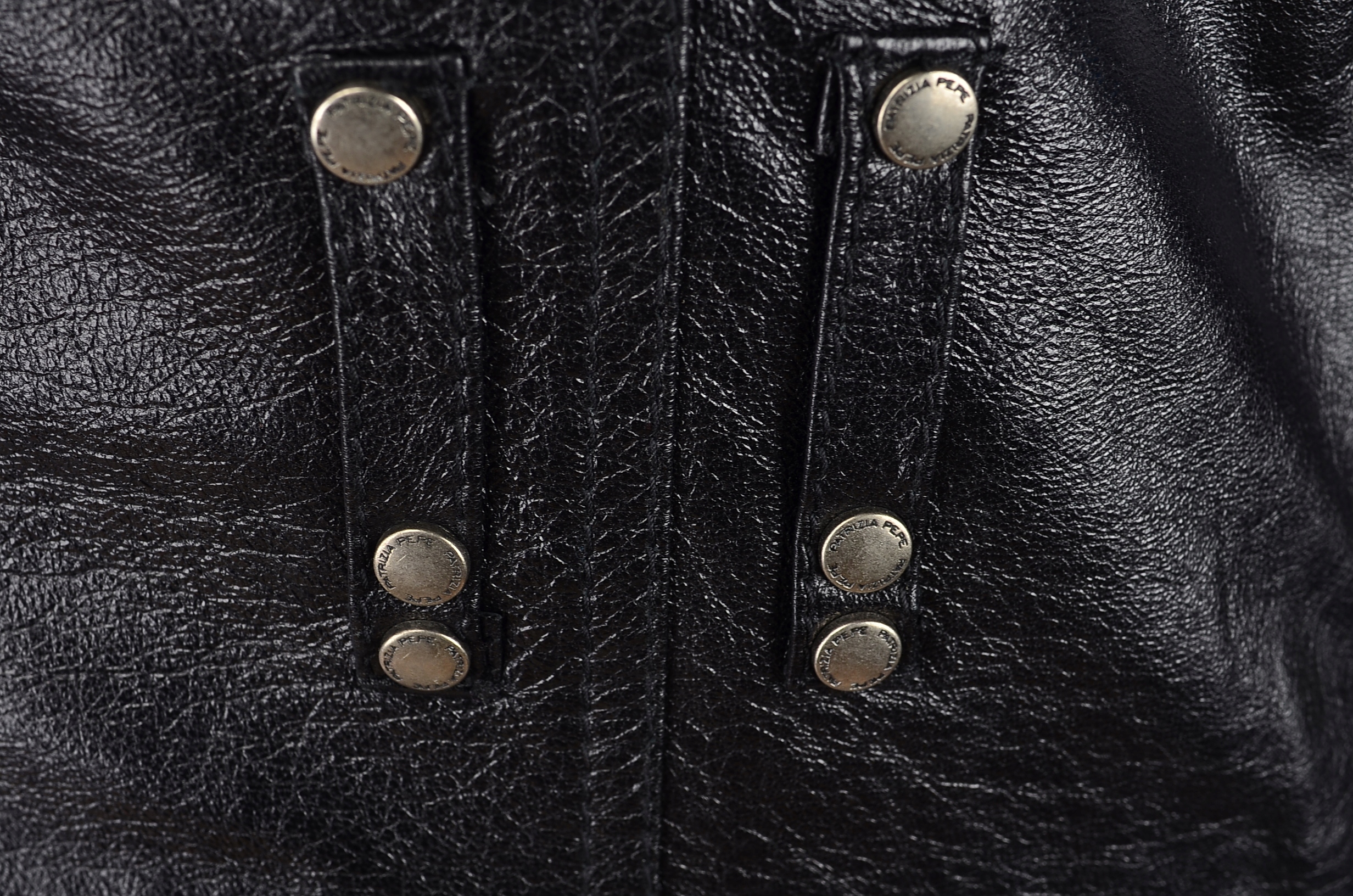 7264KURTKA PATRIZIA PEPE MIĘKKA SKÓRA LUKSUSOWA 36 Długość do bioder