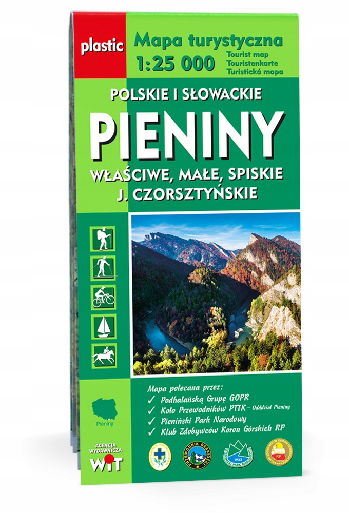 

Pieniny Polskie i Słowackie mapa laminowana