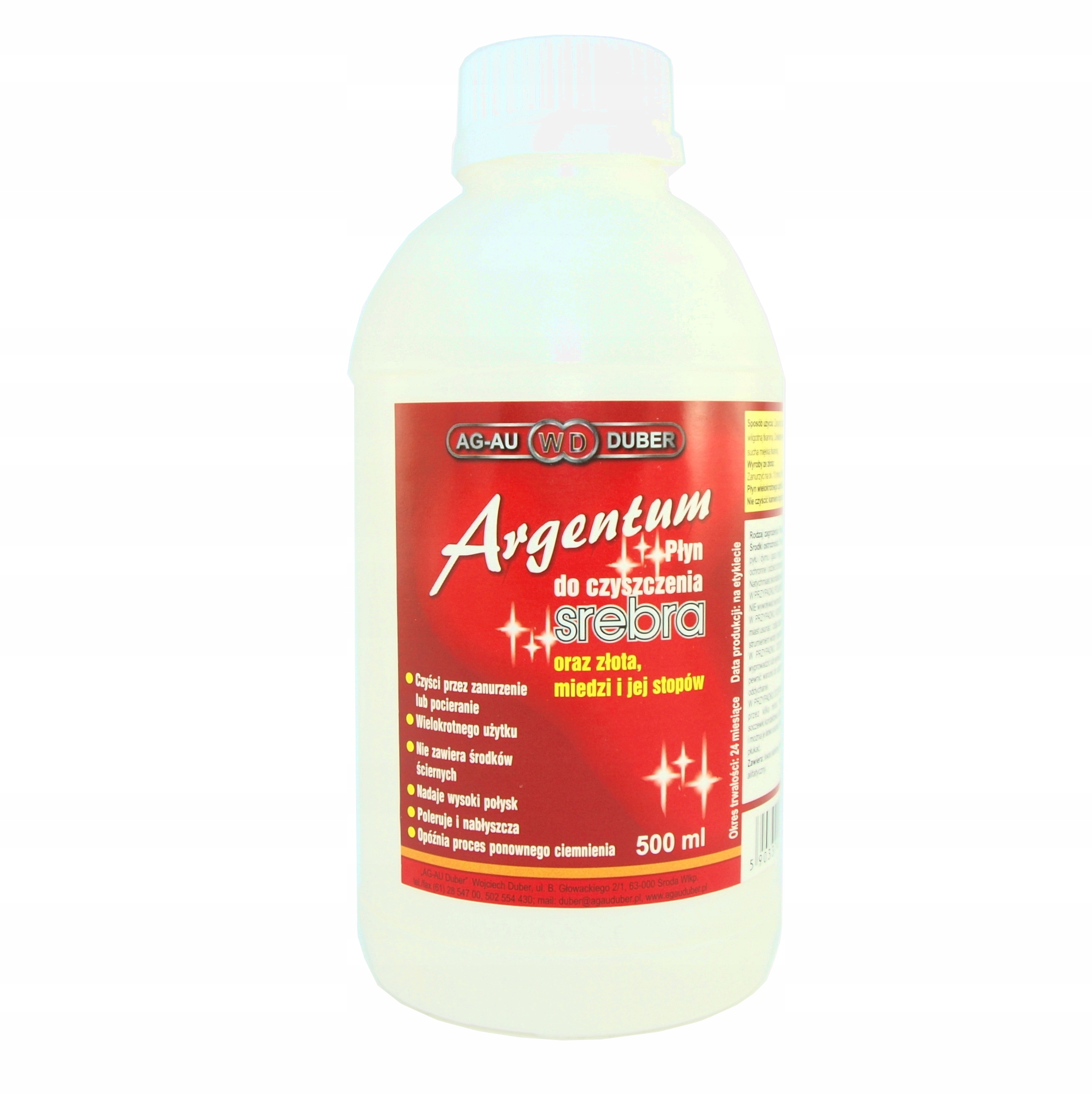 

Płyn do czyszczenia srebra Argentum 500 ml