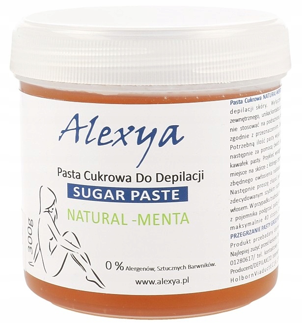

Alexya Pasta Cukrowa Depilacja Natural Menta