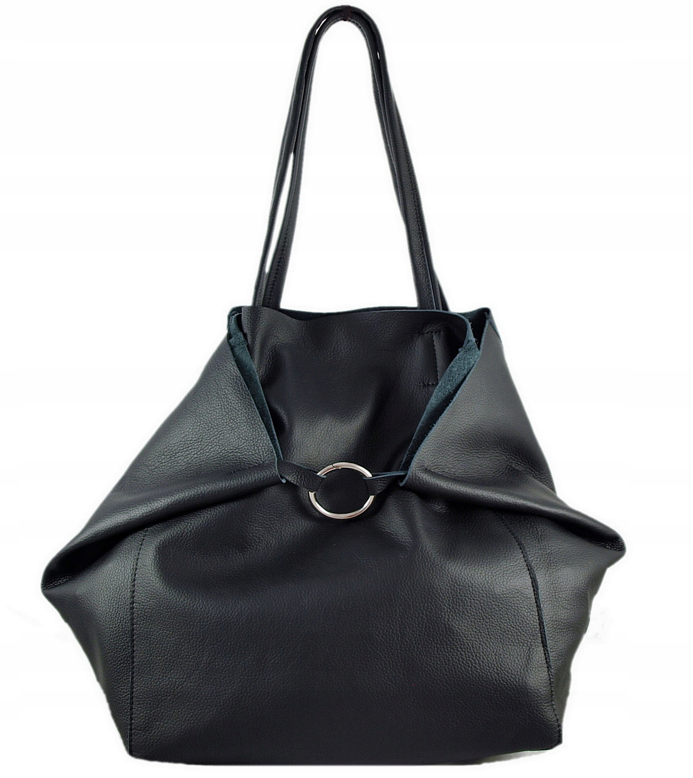 

Torebka Skórzana Worek 2W1 Shopper Kosmetyczka