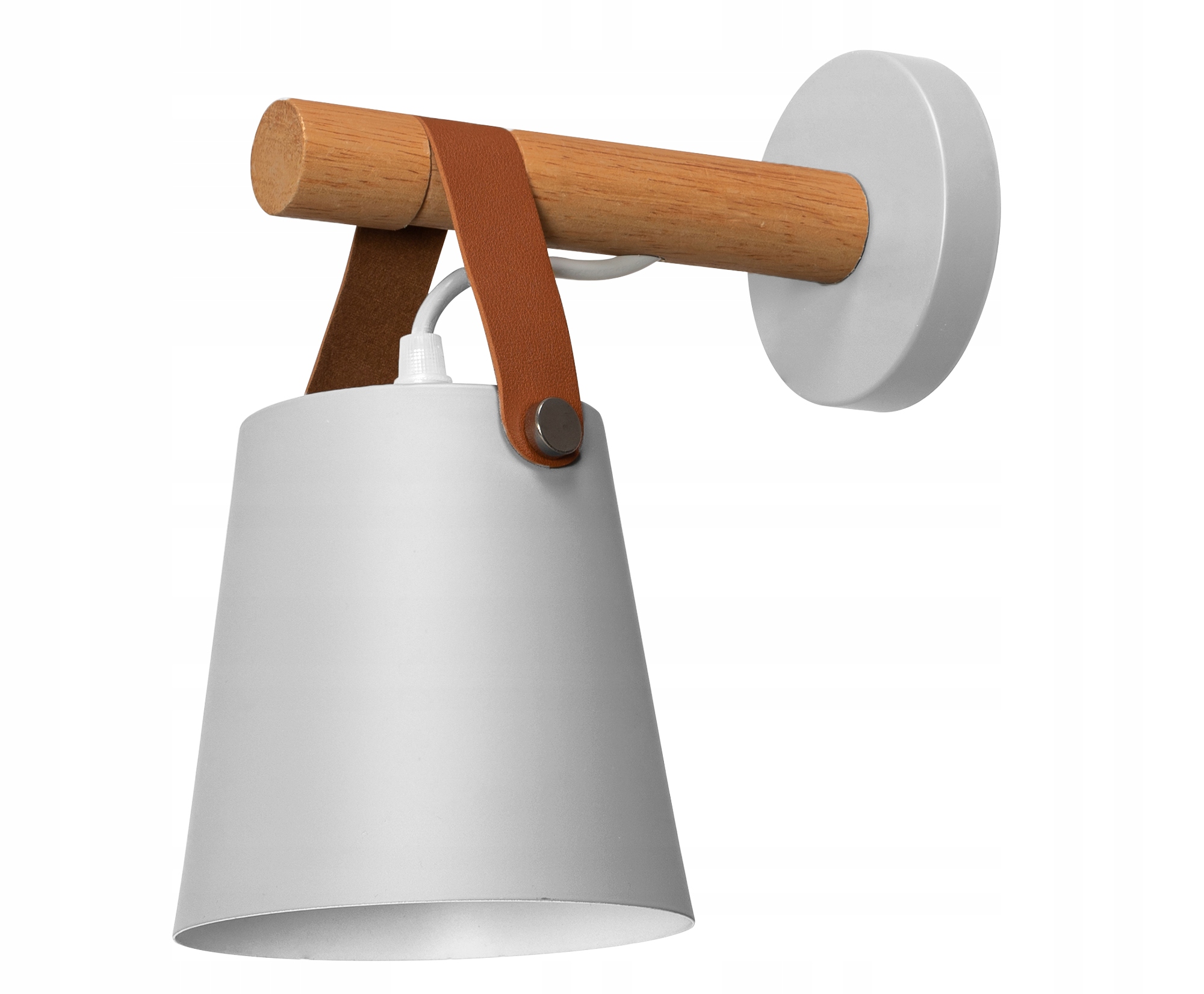 LAMPA KINKIET ŚCIENNY METALOWY Z PASKIEM BIAŁY Kod producenta OSW-06916